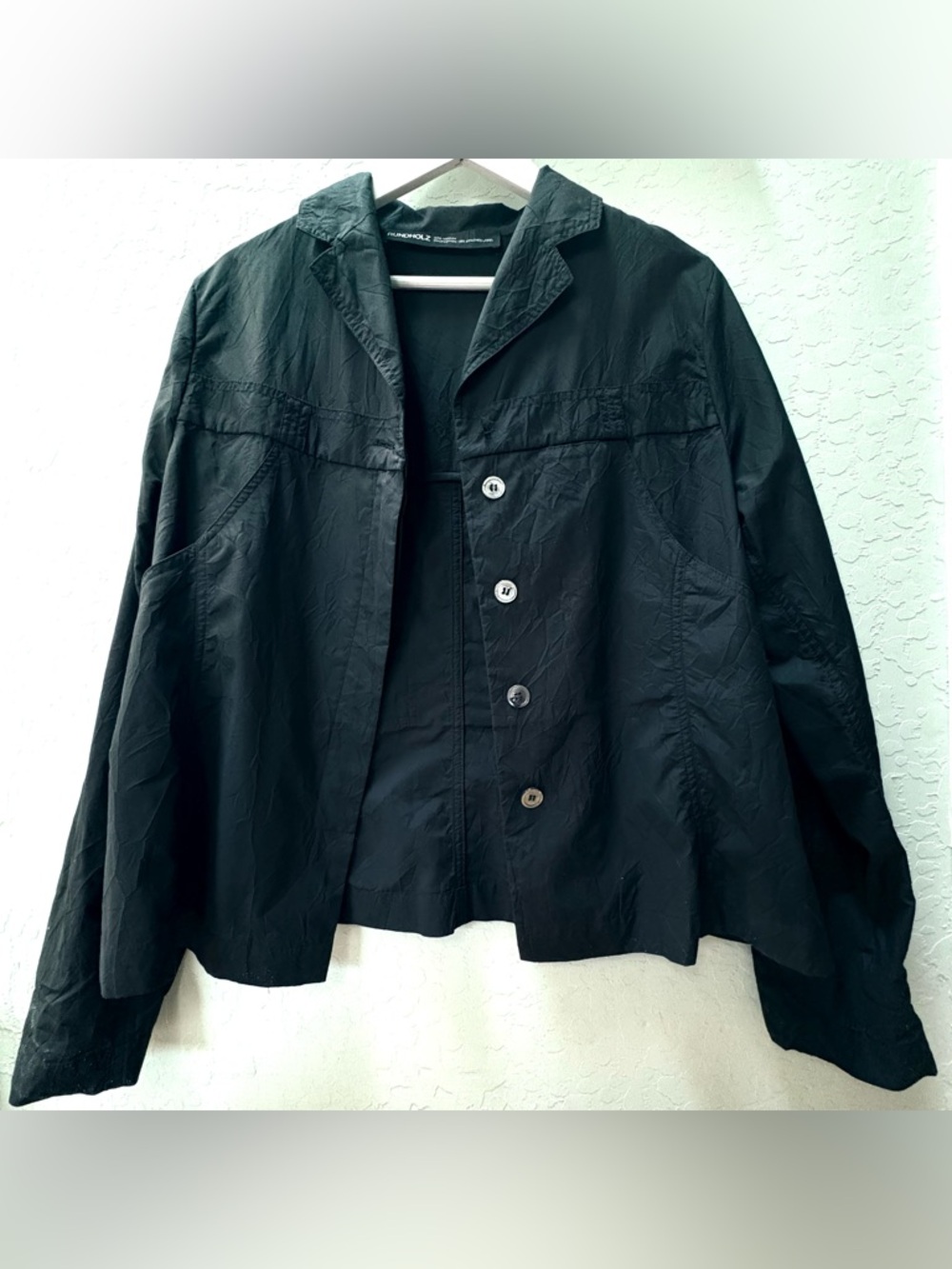 Rundholz Black Label Women's Lightweight Button-Front Jacket Top Size M